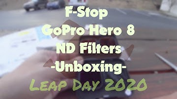 F-Stop ND Filters (4-Pack) For GoPro Hero 8 Black | Unboxing & Quick Overview