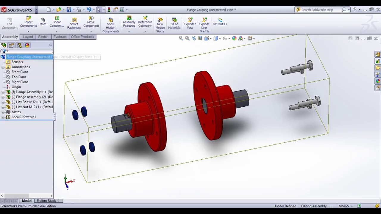SolidWorks Tutorial in Tamil 67 : Explode View Assembly Solid.