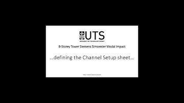UTS FEIT Dynamics Lab 8-Storey Tower Simcenter Testlab Modal Impact full tutorial