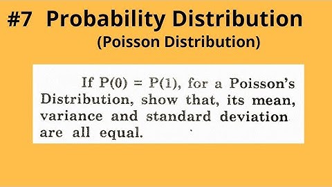 How to solve basic Probability Distribution problems - Poisson Distribution - Solved Example #7