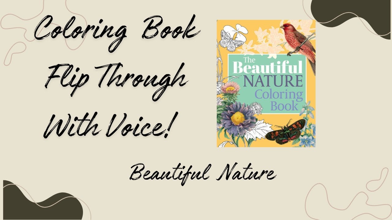 Exploring The Beautiful Nature: Coloring Book Flip Through - YouTube