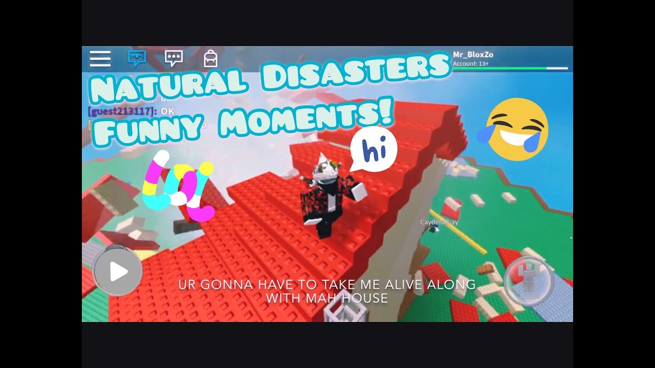 Roblox Natural Disaster Survival Funny Moments By Dimchow - roblox natural disaster survival funny moments