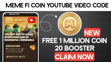 The Best Way To Learn Everything And Be Successful | Memegirls Code |Youtube Video Code Memefi Today