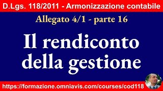 Armonizzazione (D.Lgs 118/2011) - Allegato 4/1 - Rendiconto della gestione (10/5/2024)