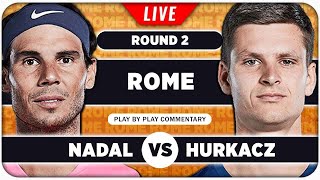 NADAL vs HURKACZ • ATP Rome 2024 • LIVE Tennis PlaybyPlay Stream