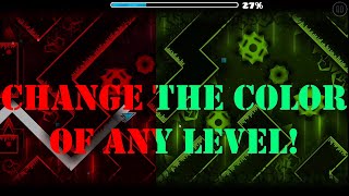 How to Change the Color of an Entire Level in Geometry Dash!