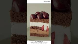 케이크 한 조각 a piece of cake 체리 초콜릿 치즈케이크 Cherry Chocolate Cheesecake #Shorts #Baking