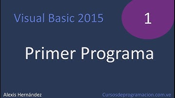 Visual studio 2015 - Tutorial-1 Primer programa