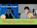 FAKING A KOREAN ACCENT and then singing to girls IN PERFECT ENGLISH on OMEGLE!! PRICELESS REACTIONS