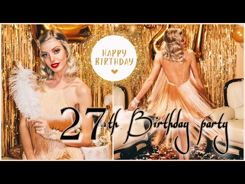 დაბადების დღის ვლოგი | Great Gatsby Party | 1920's |  Natia MUA