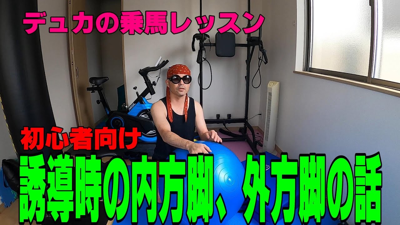 【乗馬】誘導時の内方脚、外方脚の話【馬ブログ】