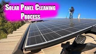Solar Panel Cleaning Process