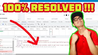 CURL ERROR 60: SSL Certificate Problem in LARAVEL - 100% Resolved !