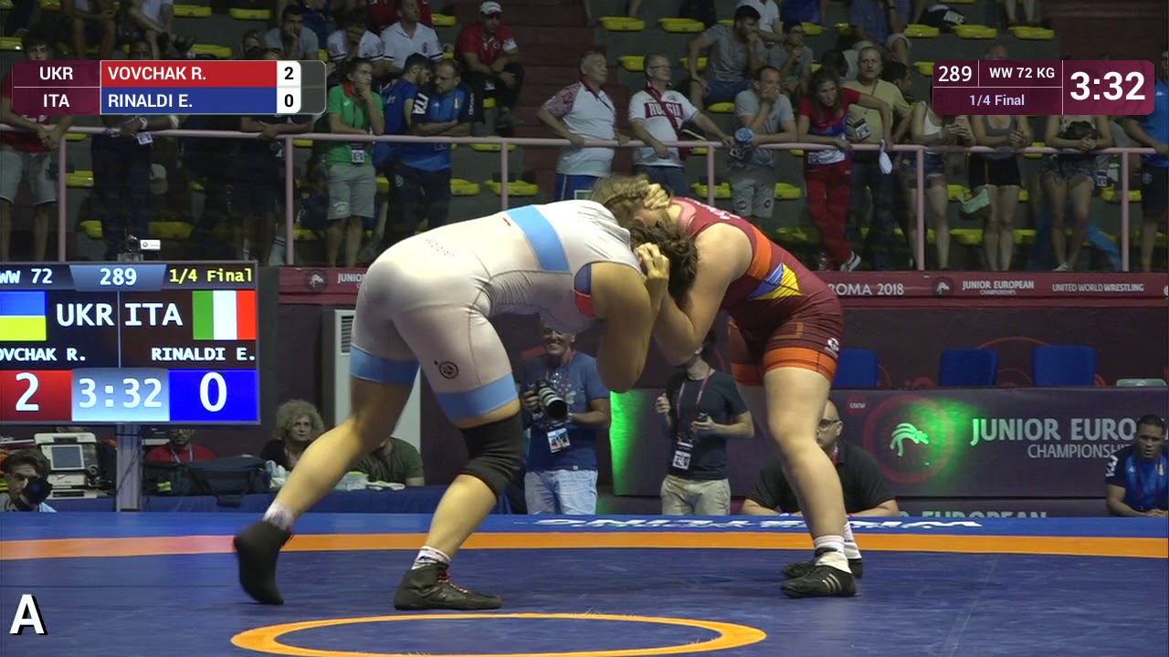 1/4 WW - 72 kg: R. VOVCHAK (UKR) v. E. RINALDI (ITA)