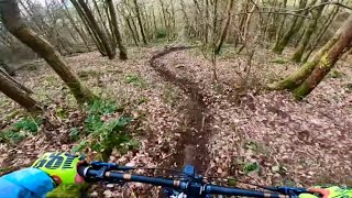 Eastridge Mtb Trails - Snailbeach Side - 28/01/2024 - Hardtail - Crash - GoPro.