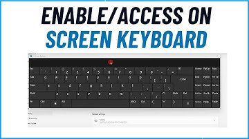 How to Enable/Access On Screen Keyboard in Windows 11