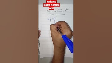 Conversión de sistema decimal a octal #maths #trigonometry #algebra