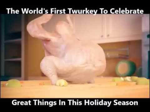 Happy holidays with the twerky  turkey