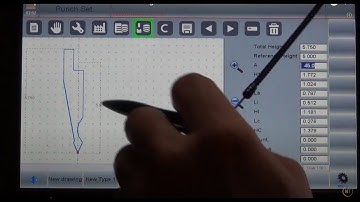 ESA 630 press brake Punch and Die Drawing Tutorial