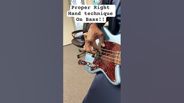 Right hand rake technique on bass guitar. #musiclessons #basslessons #music