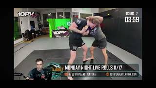 Round of the Night. Brown Belt Moose Vs Purple Belt Cam. With Brown Belt host Nick on commentary.