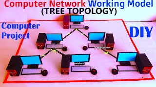 computer network working model  tree topology  computer project for exhibition  diy | howtofunda
