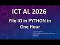 FILE IO in PYTHON
