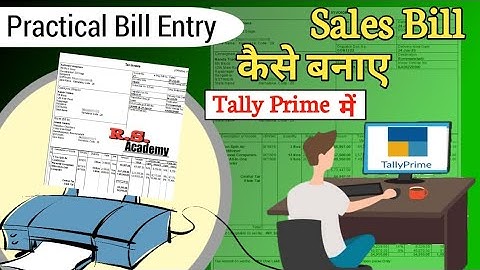 Tally Prime sales bill entry GST| Create Sales Invoice with Multiple GST rate| Bill entry in tally