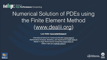 Numerical Solution of PDEs Using the Finite Element Method - Lecture 05