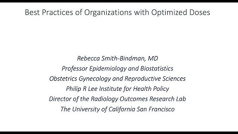 2023 Virtual Symposium: Best Practices of Organizations with Optimized Doses