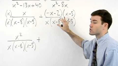 Subtracting Rational Expressions | MathHelp.com