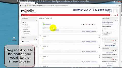 Moodle 2.5 - Add an image header to your course