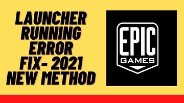 How to Fix Epic Games launcher Uninstall Error/Launcher is Currently Running and Can
