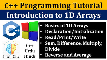 Introduction to Arrays in C++ | C++ Programming Tutorial in Urdu/Hindi