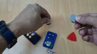 How to change Dnor 212k four channels remote control battery