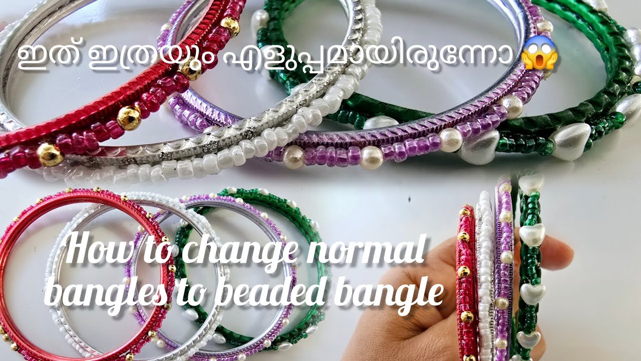 Simple and beautiful bangles |making at home |