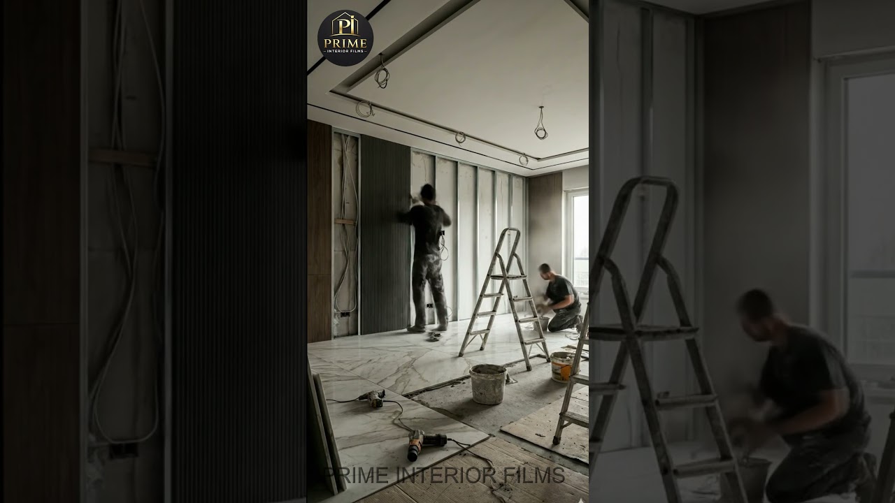 Empty Living Room → PRIME Luxury Interior | Cinematic Transformation 