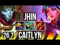 JHIN &amp; Lux vs CAITLYN &amp; Neeko (ADC) | Good KDA: 22/1/7 | KR Master | 26.7