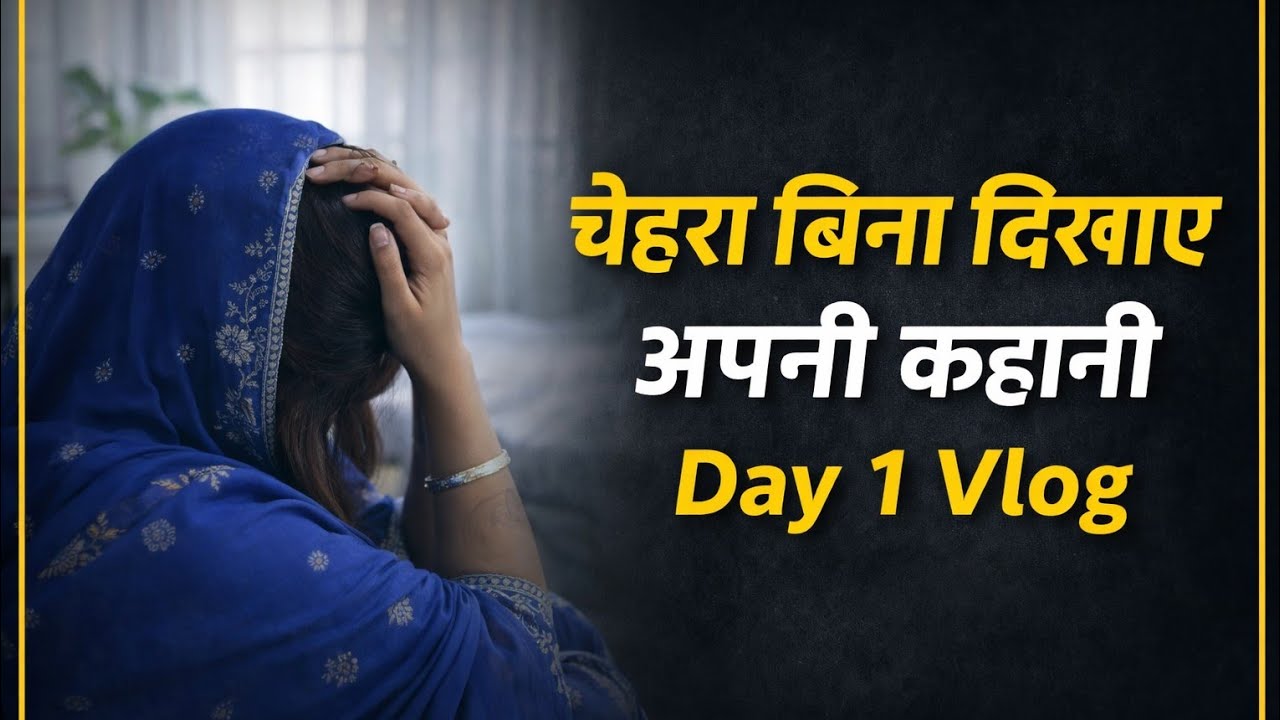 Bina Chehra Dikhaye | Day 1 | Real Life Vlog | First No Face V | single mom