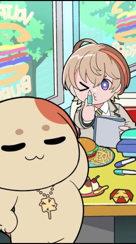 風楽奏斗ときいろのこ🐶真剣おえかきタイム🎨 #学園ゔぉるたくしょん