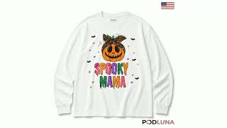 Spooky Mama Halloween Pumpkin Shirt