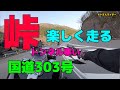 ハーレーで峠道国道３０３号を楽しく走る動画(^^)
