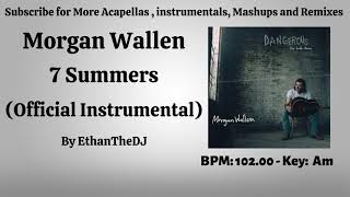 Morgan Wallen - 7 Summers (Official Instrumental)