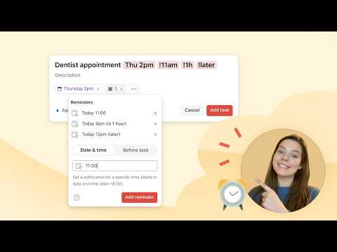 Todoist Pro Spotlight: Custom Reminders