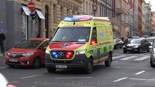 [Prague EMS] Davepo Medevac Medical Service ambulance responding (Polish manufacturer) [CZ | 3.2023]