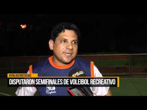 Disputaron semifinales de voleibol recreativo