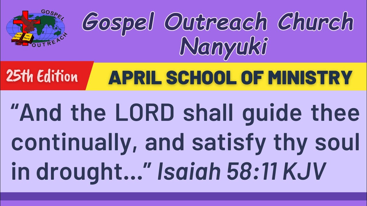 GOC Nanyuki II School of Ministry 2024 II Day 2 - Session 4 - YouTube