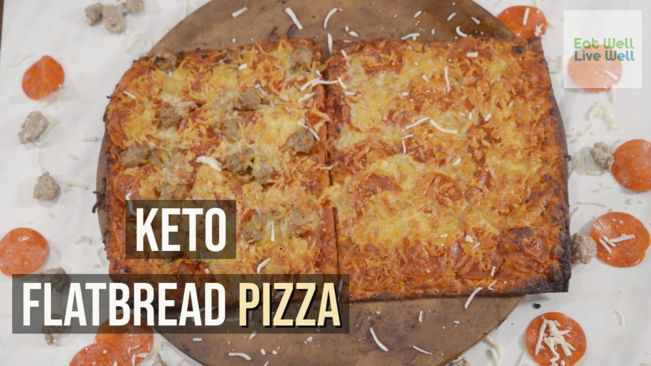 How To Make Flatbread Pizza Keto Low Carb Recipe YouTube
