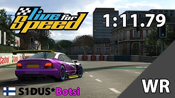 S1DUS*Botsi: 1:11.79 on SO5R / FXR | Live for Speed World Records Ep. 06