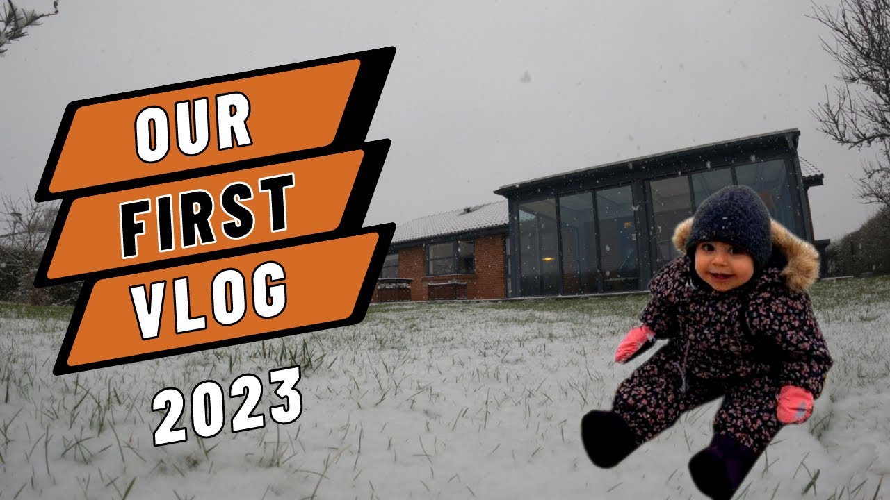 Our First Vlog 2023 | Indian Danish Couple | First Snow Denmark, Winter Wonderland
